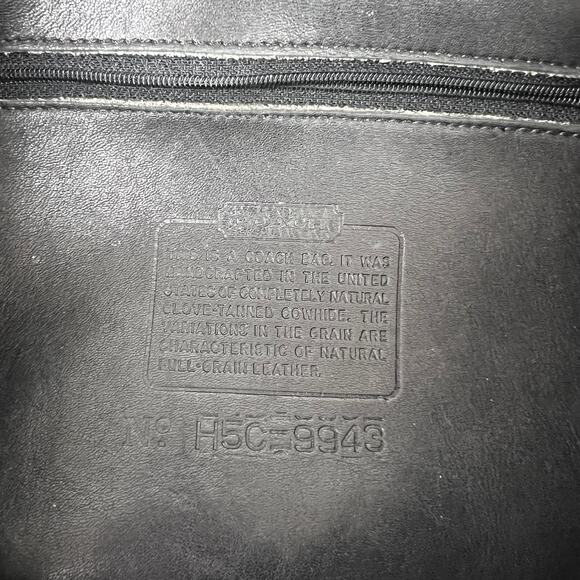 VTG Coach Black Leather Classic Backpack XL 9943 - Picture 8 of 9
